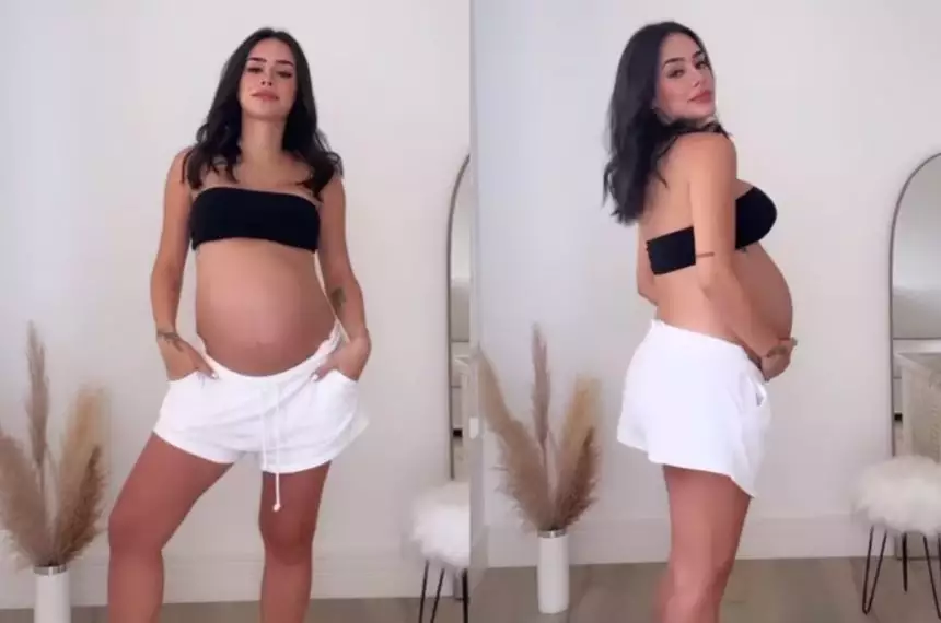 Bruna Biancardi mostra barrigão em fase final de gravidez