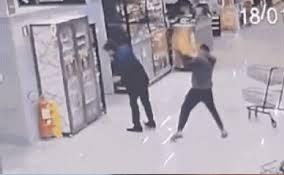 agressão supermercado
