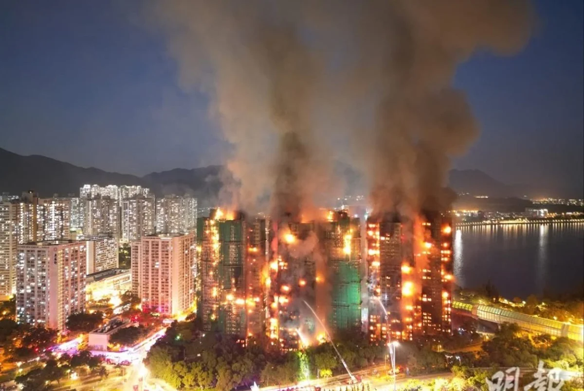 Incendio-no-predio-Wang-Fuk-Court-em-Hong-Kong